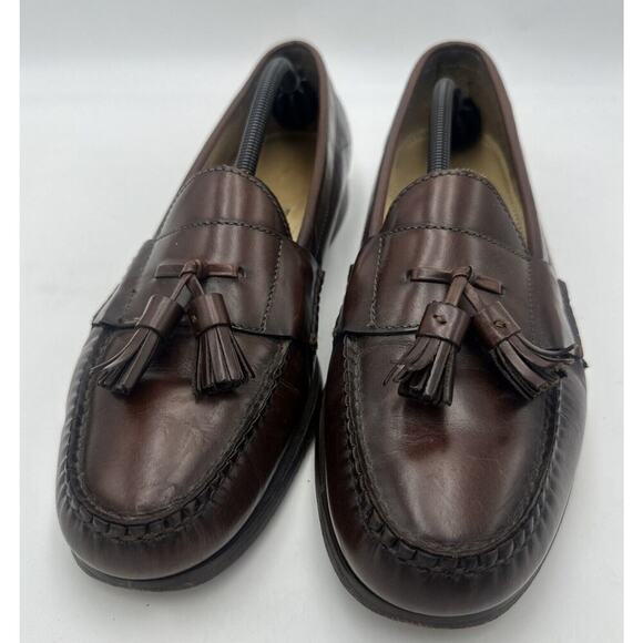 Cole Haan Pinch Tassel Loafers Men Sz 13 Burgundy Heritage Classic Leather Shoes
